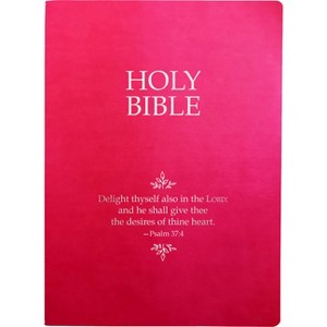 KJV Holy Bible, Delight Yourself in the Lord Life Verse Edition, Large Print, Berry Ultrasoft - (King James Version Sword Bible) by  Whitaker House - 1 of 1