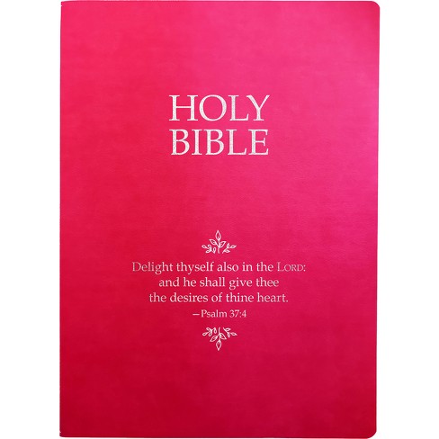 KJV Holy Bible, Delight Yourself in the Lord Life Verse Edition, Large Print, Berry Ultrasoft - (King James Version Sword Bible) by  Whitaker House - image 1 of 1