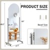FURNIinspire Full Length Mirrors Full Body Mirror with Pulley, Bedroom Foyer, Clothing Store Floor Standing Mirror, Silver 23"*15.3"*63" - 4 of 4