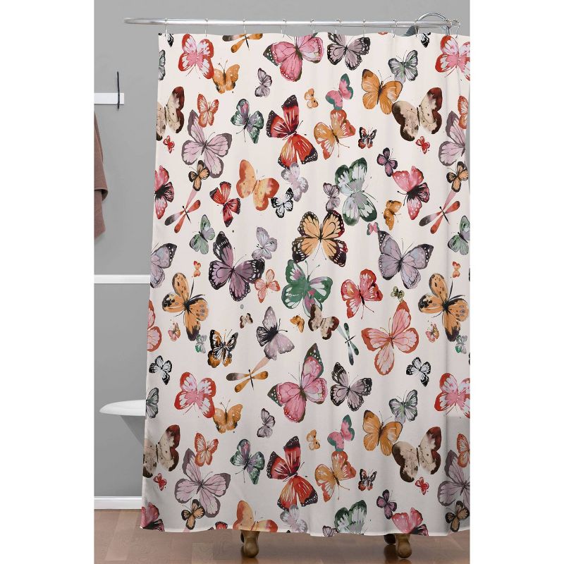 Ninola Design Butterflies Wings Countryside Shower Curtain White - Deny Designs, 3 of 7