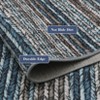 Modern Abstract Imitation Weaving Textured Printed Carpet for Living Room Bedroom Indoor Thin Low Pile Non Slip Washable Area Rug - 4 of 4