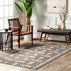Nuloom Gene Geometric Tile Pet Friendly Machine Washable Area Rug, 5' x 8', Blue - 2 of 4