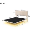 Modern Queen Floating Bed with Motion Activated Night Lights Weight Capacity 660 LBS Noise Free Bed Frame for Toddler Kids Girls Boys - 2 of 4