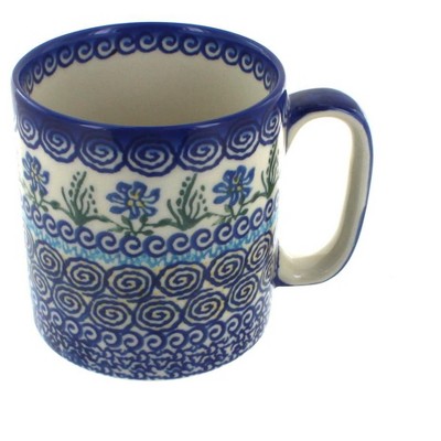 Blue Rose Polish Pottery Charleston Coffee Mug