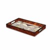 HomeRoots World Map Vintage Burlwood Serving Tray - 4 of 4