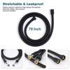 WOWOW PVC 63 in. Shower Head Hose in Matte Black - 2 of 4