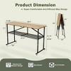 Lycvki Smart Fold Heavy-Duty Folding Butcher-Block Wood-Top Utility Table - 2 of 4