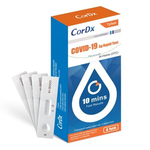 CorDx TyFast at-Home COVID-19 Antigen Rapid Test Kit, Fast Results in 10 Minutes (510K) - 1 of 4