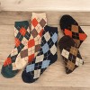 Alilang Women's 5-Pack Assorted Patterned Thick Knit Socks with Plaid and Holiday Prints - 3 of 4