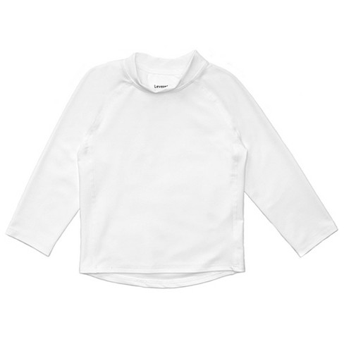 Leveret Toddler Long Sleeve Rash Guard White 18-24 Month : Target