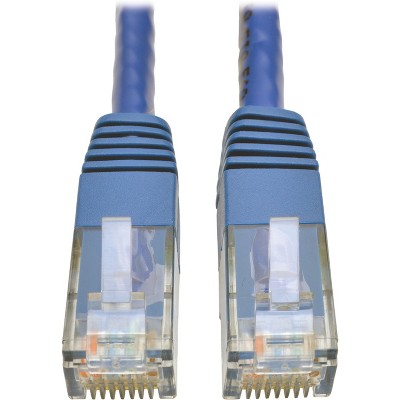 Tripp Lite Cat6 Gigabit Molded Patch Cable, Blue, 50 ft, RJ45, N200050BL