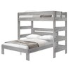 Plank+Beam Solid Wood Farmhouse Twin over Queen L-Shaped Bunk Bed Bed for Adults - 2 of 4