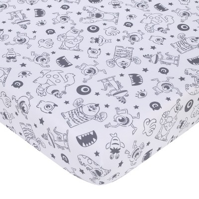 Gray and Turquoise Polyester Toddler Comforter Bedding Set