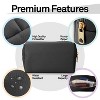 Mber Makeup Bag Travel Cosmetic Bags Zipper Makeup Pouch, Small Makeup Bag Organizer, Water Resistant Toiletry Pouch Bag for Small Toiletries, Black - 4 of 4