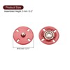 Unique Bargains Alloy Invisible Durable High Hardness Buckle Fasteners Press Studs Buttons 5 Pcs - 2 of 4