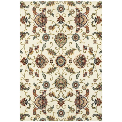 Oriental Weavers Kashan 9946W Ivory/ Multi Indoor Area Rug - 1'10" x 3'