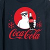 Men's - Coca-Cola - Polar Bear Circle With Snowflakes Long Sleeve Graphic T-Shirt - 2 of 4