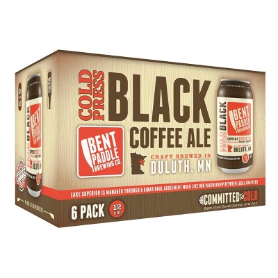 Bent Paddle Cold Press Black Coffee Ale Beer - 6pk/12fl oz Cans