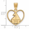 Black Bow Jewelry 14k Yellow Gold Plated Sterling Silver Sigma Sigma Sigma Greek Life Pendant - 2 of 3