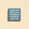 Slickblue Inspirational Wood Wall Sign 7x7 – Funny Motivational Quote for Office, Bedroom or Entryway, Color Options - 2 of 3