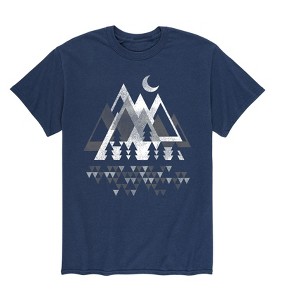 Men's - Instant Message - Mountain Geometric Short Sleeve Graphic T-Shirt - 1 of 4