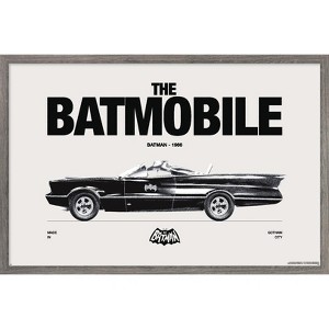 Trends International DC Comics Batman: 85th Anniversary - The Batmobile 1966 Framed Wall Poster Prints - 1 of 4
