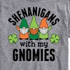 Men's - Instant Message - Shenanigans With My Gnomies Short Sleeve Graphic T-Shirt - 2 of 4