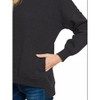 I am a Fashion junky Zenana Full Size Fleece Hi-low Boyfriend Sweatshirts with Pockets Plus Size - 3 of 3