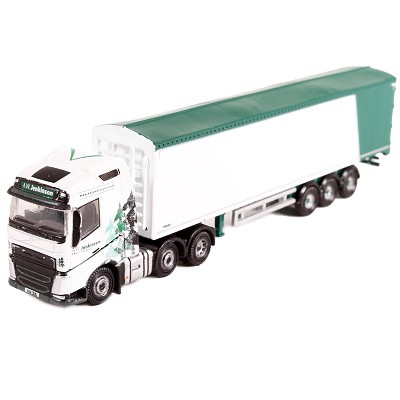 Volvo FH4 Truck RHD w/Walking Floor Trailer "AW Jenkinson" White w/Graphics 1/148 (N) Scale Diecast Model Car by Oxford Diecast