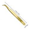 Unique Bargains Women's Portable Butterfly Eyelash Extension Tweezers Gold Tone 1 Pc - 2 of 3