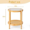 Karl Home |19.7In. Patio Wooden Side Table - 2 of 4