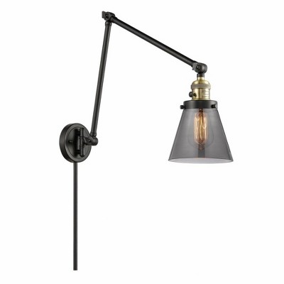Cone - 1 Light Swing Arm Wall Sconce In Industrial Style-30 Inches Tall and 8 Inches Wide