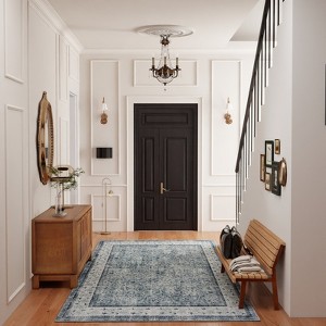 5x7ft Washable Area Rugs for Living Room Bedroom Kids Room Nursery Non-Slip, Vintage Area Rugs - 1 of 4