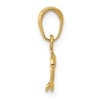 Black Bow Jewelry Kids 14k Yellow Gold Polished Mini Dolphin Pendant, 10 x 16mm (3/8 In) - 2 of 4