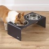 THE LICKER STORE Keaton Modern Acrylic Rectangular Elevated Pet Feeder - 2 of 4