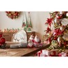 Frosted Round Santa Figure with Bird and Pine Accent (Set of 6) - 3 of 3