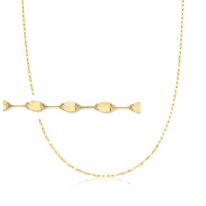 Pure Collection by Ross-Simons Italian 14kt Yellow Gold Lumachina-Chain Necklace - 1 of 4