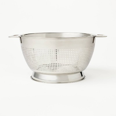 5qt Stainless Steel Colander Silver - Figmint™