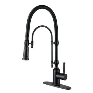 WOWOW Single Handle High Arc Pull Down Sprayer Kitchen Faucet - 1 of 4