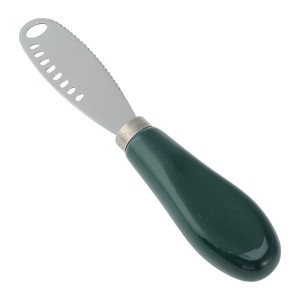 Unique Bargains Stainless Steel Safe Butter Cutter with Ceramic Handle Hole Design Blackish Green 5.3 Inch - 1 of 3