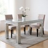 HomeRoots 31" Silver Wood Dining Table - 2 of 4