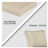 Aoodor Outdoor Chair Cushions Set, Outdoor Deep Seat Cushions with Handle & Adjustable Straps - 4 of 4