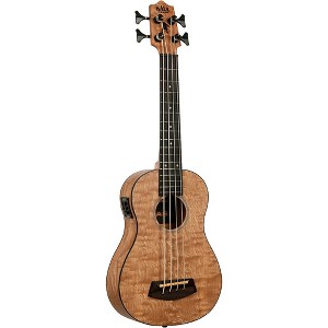 Kala Quilted Ash Acoustic-Electric U-Bass Natural - 1 of 4