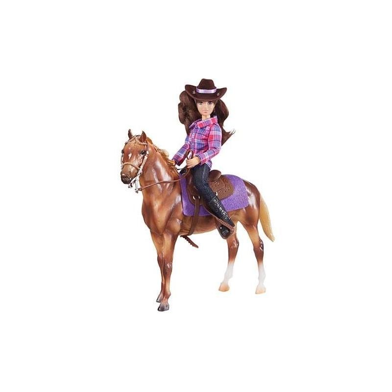 Breyer 1:12 Classics Western Horse & Rider Model Horse Set, 3 of 4