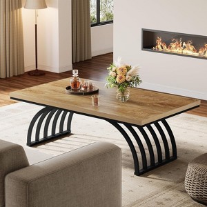 Lantine 47-Inch Rectangular Coffee Table, Center Tea Table with Metal Frame Legs for Living Room, Sofa, Easy Assembly - 1 of 4