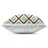 Stupell Industries Fun Blue Geometric Pattern Outdoor Decorative Throw Pillow, 18 x 18 - 2 of 3