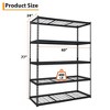 5 Tier Garage Storage Shelving, Adjustable Metal Storage Shelf Unit, Easy Assemble Garage Storage Shelving - 3 of 4