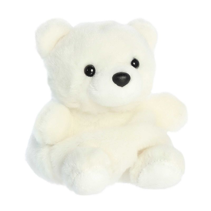 Aurora Mini White Palm Pals 5" Puck Polar Bear Adorable Stuffed Animal, 2 of 6
