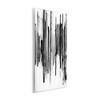 Stupell Industries Vertical Black Ink Strokes Abstract Watercolor Over White Wall Plaque Art - 3 of 4