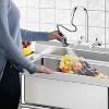 Commercial Freestanding Utility Sink, Single-Bowl with Hot/Cold Water Inlets & Drain Pipe, 37 x 25 in, for Restaurants, Laundromats, Garages - 4 of 4